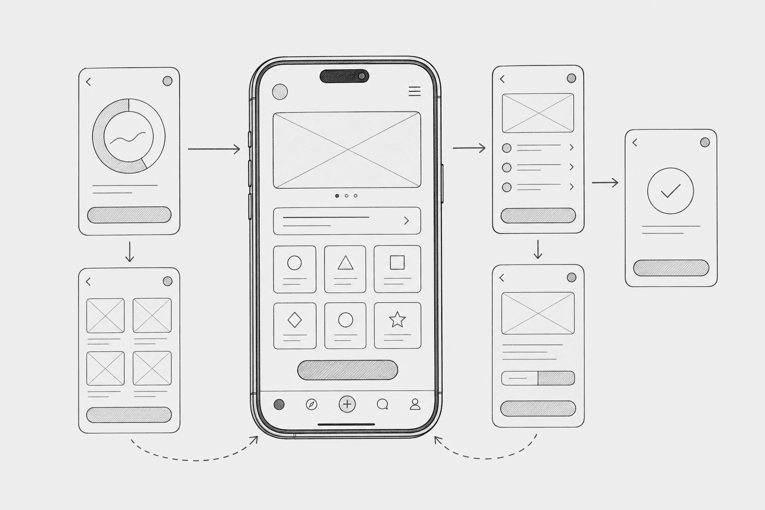 A working interactive prototype of the primary user flow